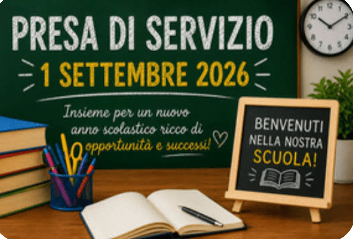 Presa di servizio in data 01 09 2026 del personale Docente e Ata