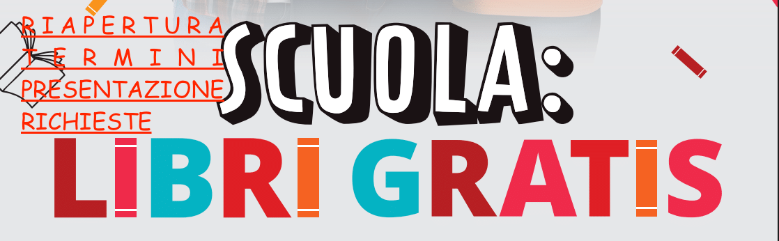 LIBRI GRATIS Sostegno economico per l'acquisto di libri di testo destinato alle studentesse e agli studenti delle scuole secondarie di I e II grado per l'A.S. 2026/2027